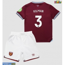 West Ham United Max Kilman #3 Heimtrikotsatz Kinder 2025-26 Kurzarm (+ Kurze Hosen)